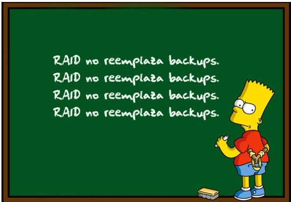 El RAID por software en Linux no reemplaza la necesidad de hacer backups