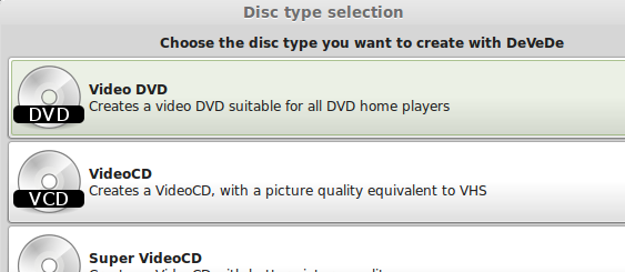 Primer paso en la creación de DVDs