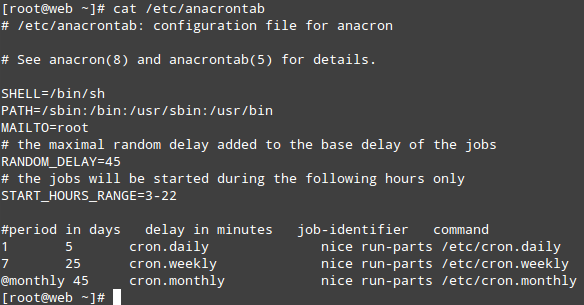 Anacron: el archivo de configuración