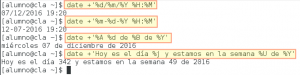 El comando date en Linux