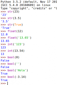 Conversión de tipos de datos en Python