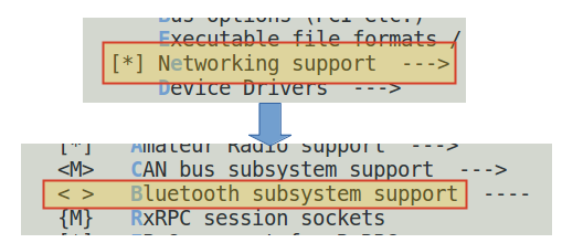 Eliminar el soporte para Bluetooth al configurar el kernel